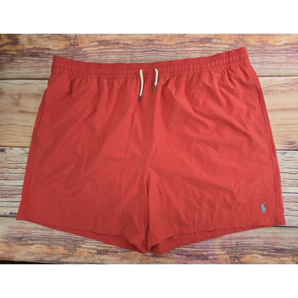 Polo Ralph Lauren Mens Pink 4XB Swim Trunks With Elastic Waist & Mesh Lining - Picture 1 of 8